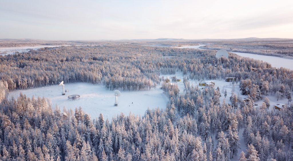 Airborne image of Tähtelä area in winter
